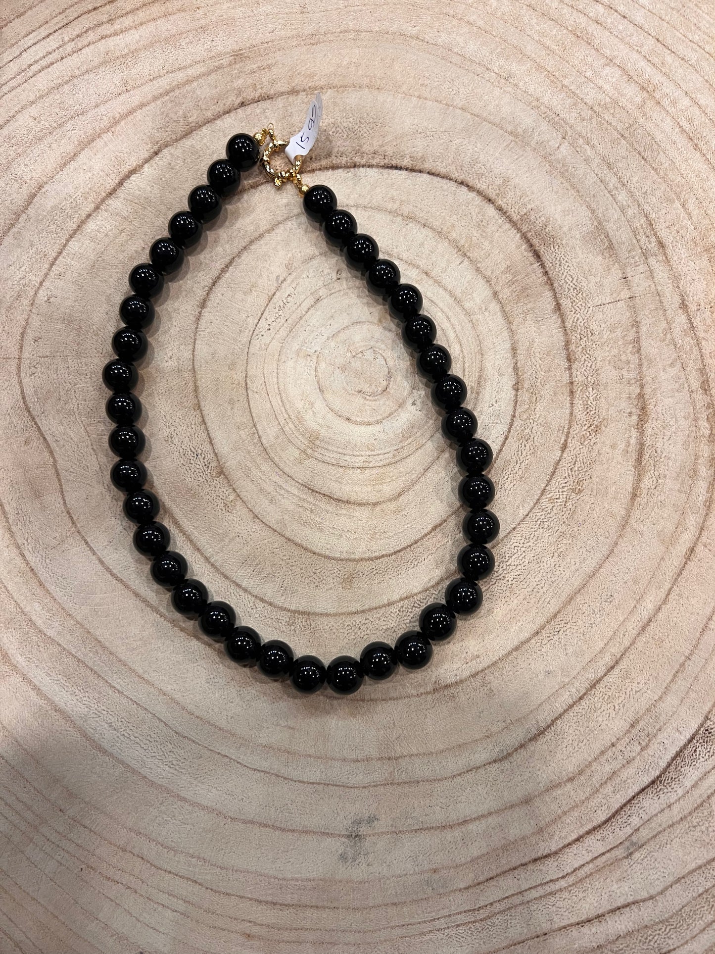 Kralen ketting 12mm  met boeislot