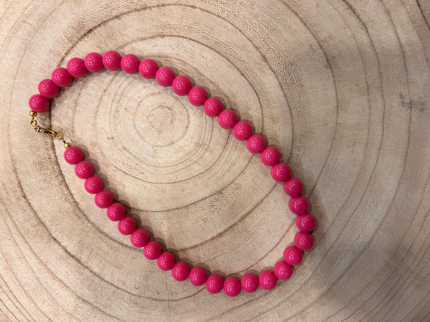 Kralen ketting 12mm  met boeislot