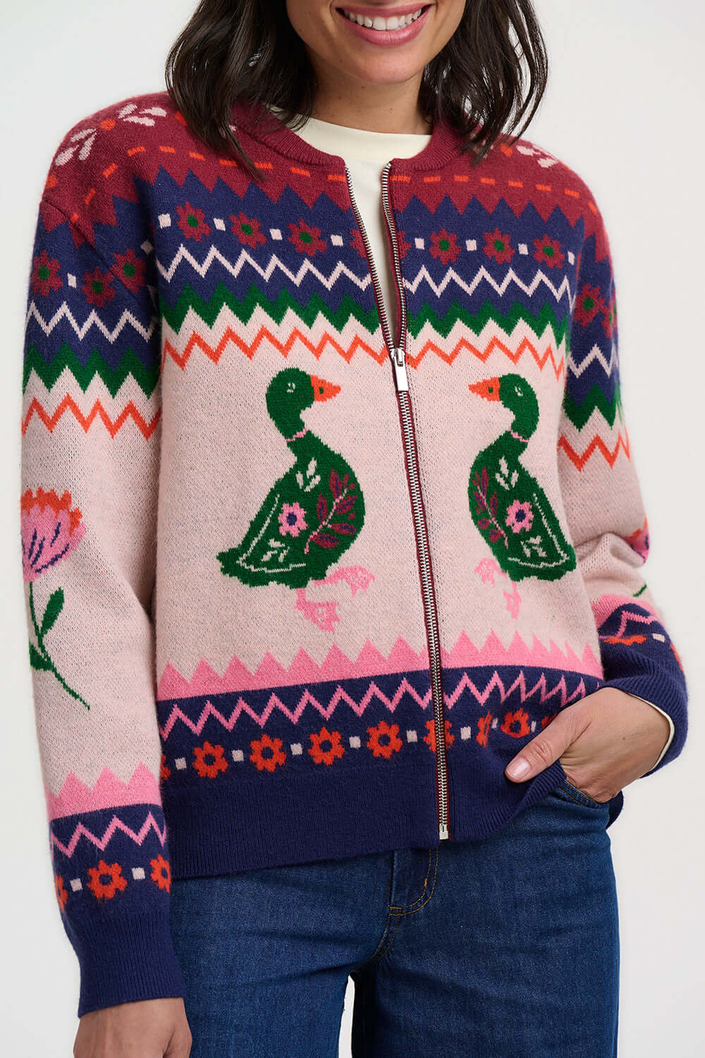 SOLANA KNITTED BOMBER JACKET