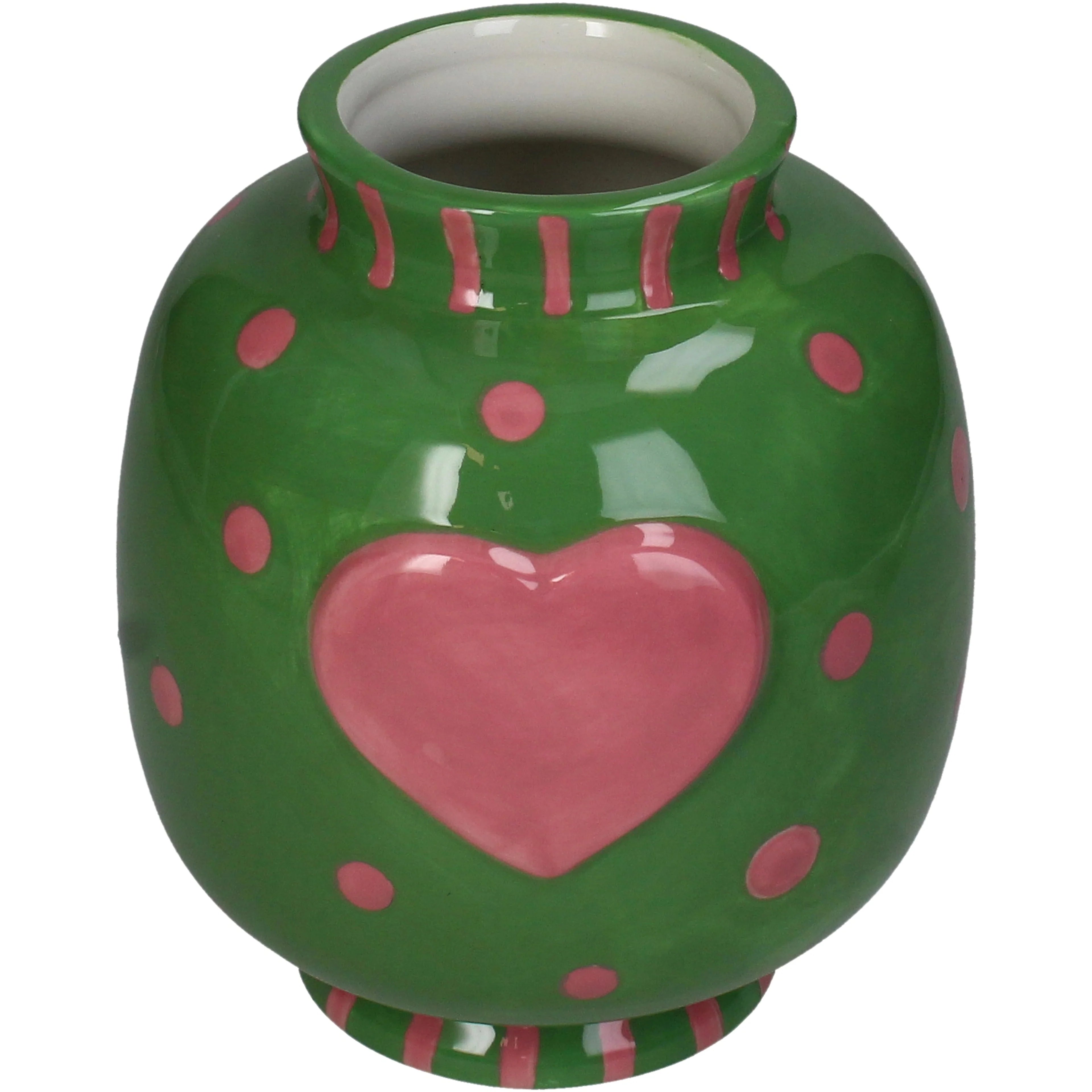 Vase Heart Dolomite Green