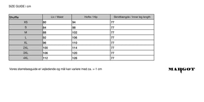 Maattabel broek 
