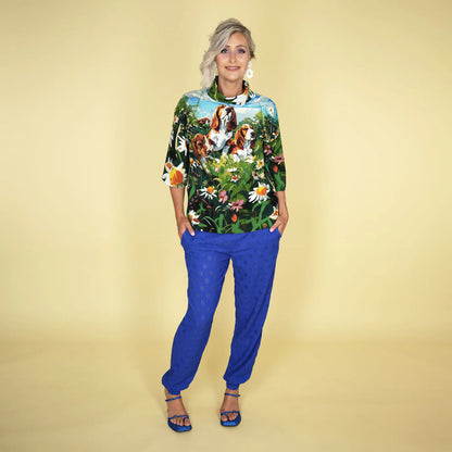 Puppy Grassland Blouse