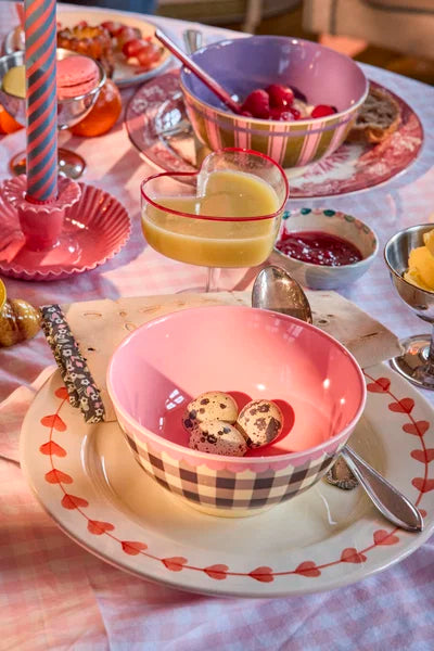 Melamine Bowl with Check Me Out Print