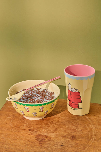 Melamine Bowl with Yellow Snoppy Print