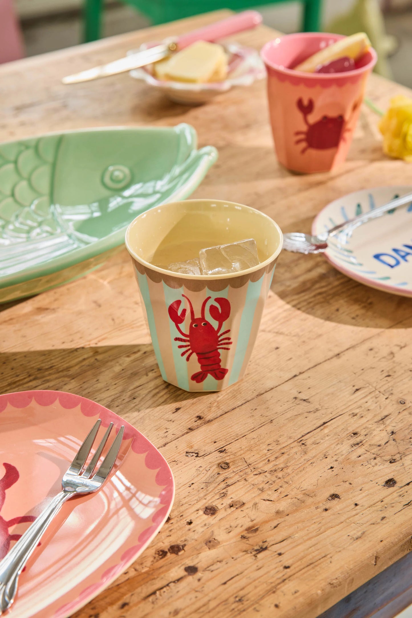 Melamine Cup Lobster Print