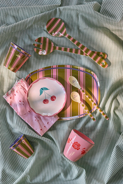 Melamine Cup with Stripe Delight Print
