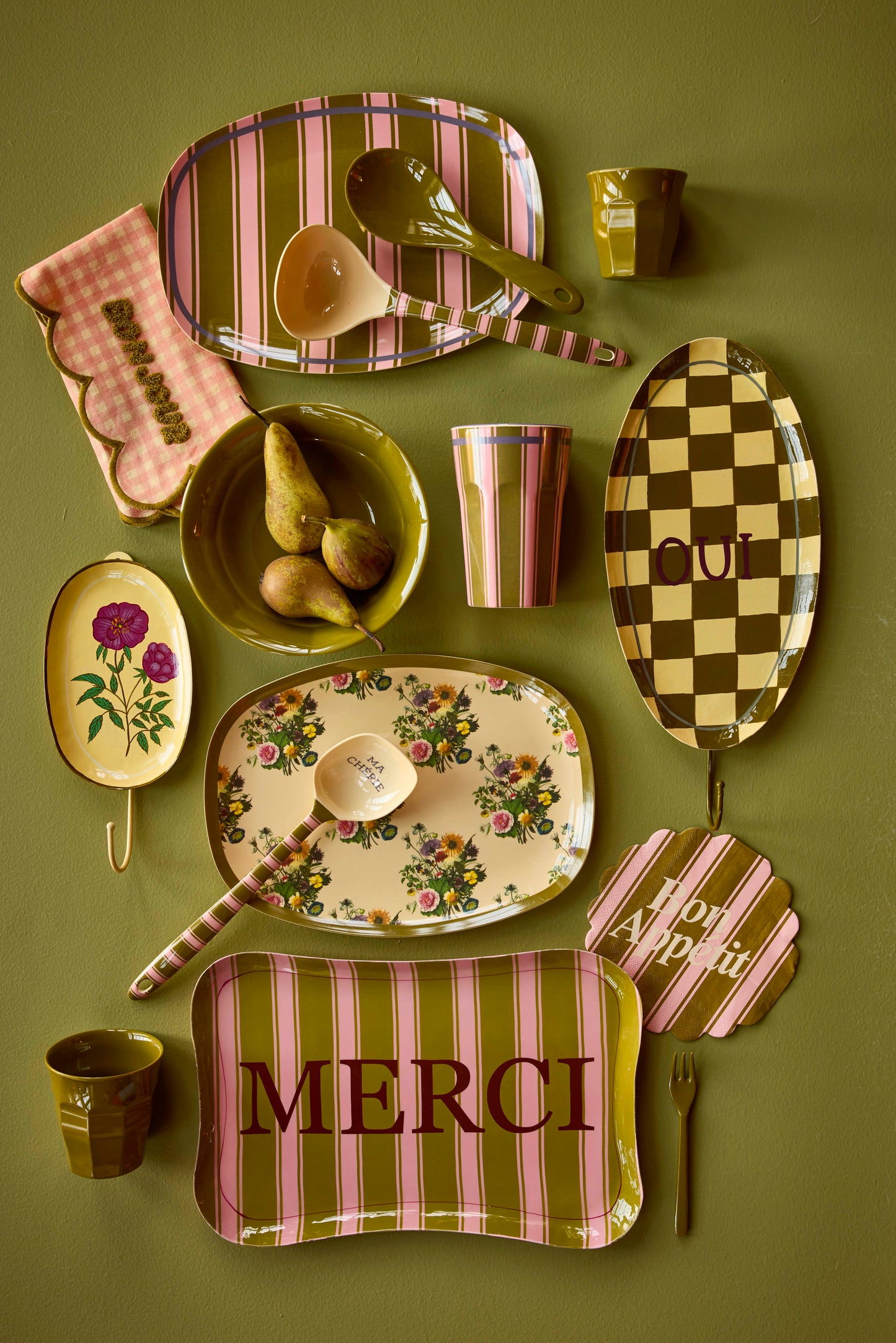 Melamine Cup with Stripe Delight Print