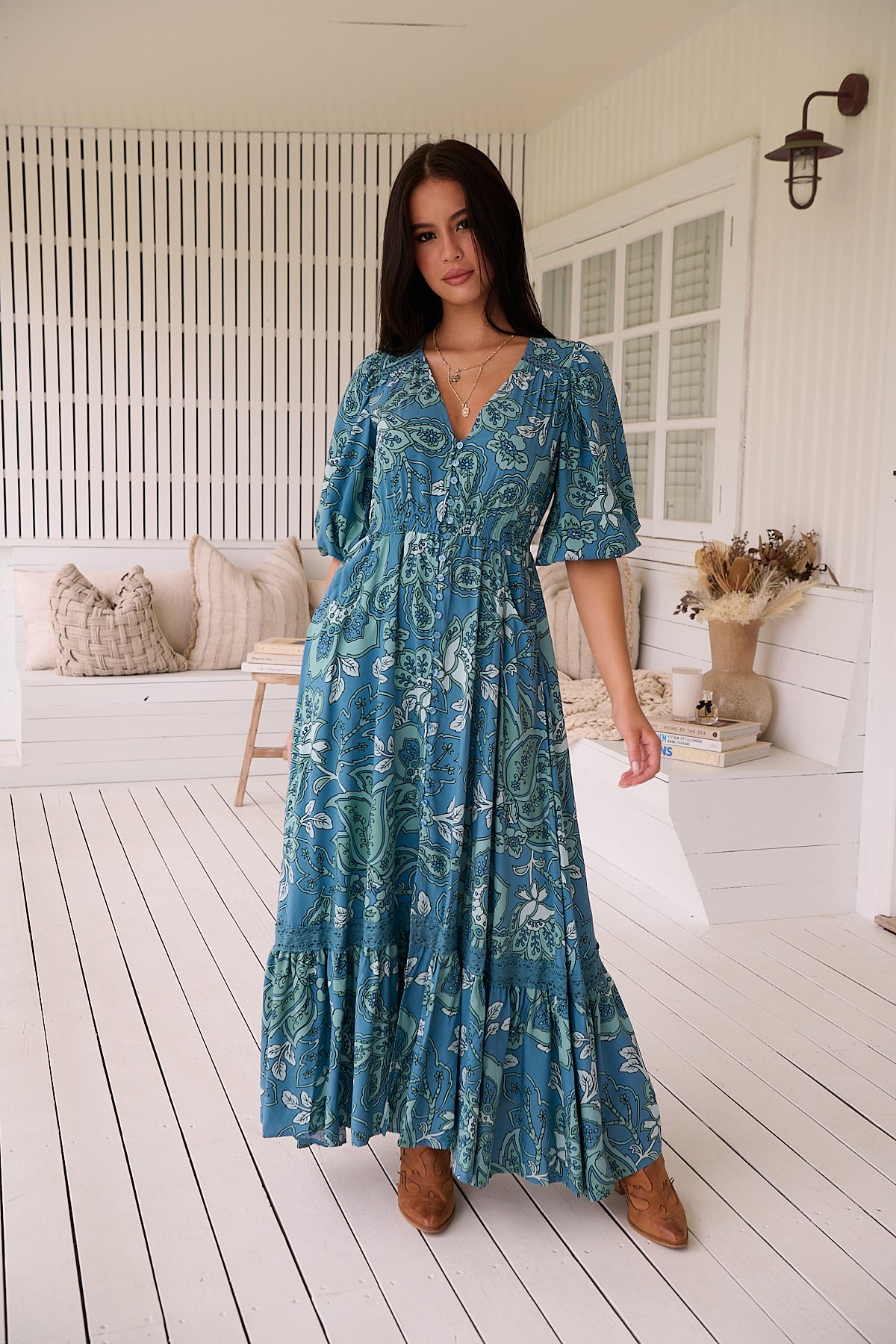 SERENADE PRINT MOLLI MAXI DRESS