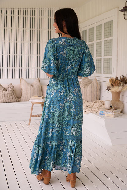 SERENADE PRINT MOLLI MAXI DRESS