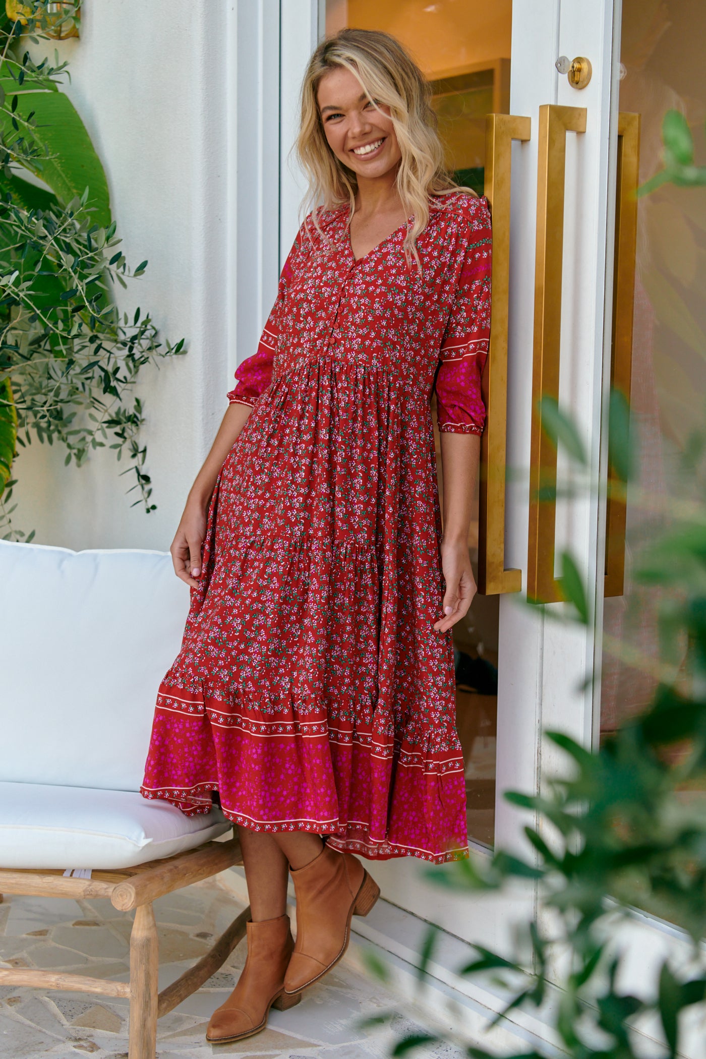 Hibiscus Print Eve Dress