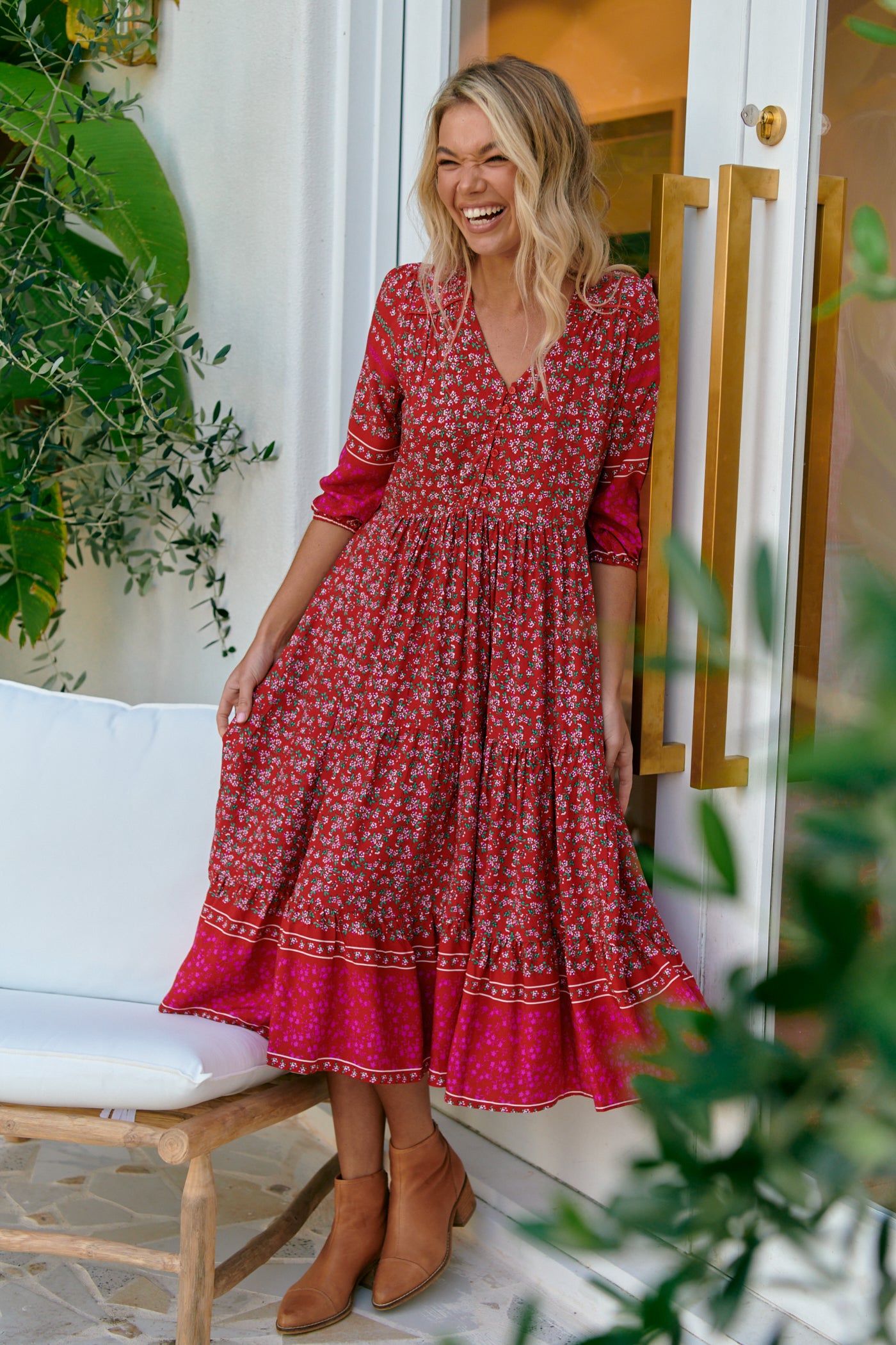 Hibiscus Print Eve Dress