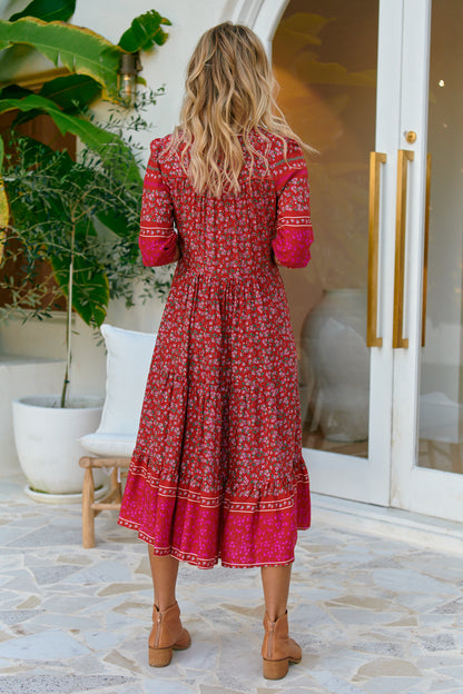 Hibiscus Print Eve Dress