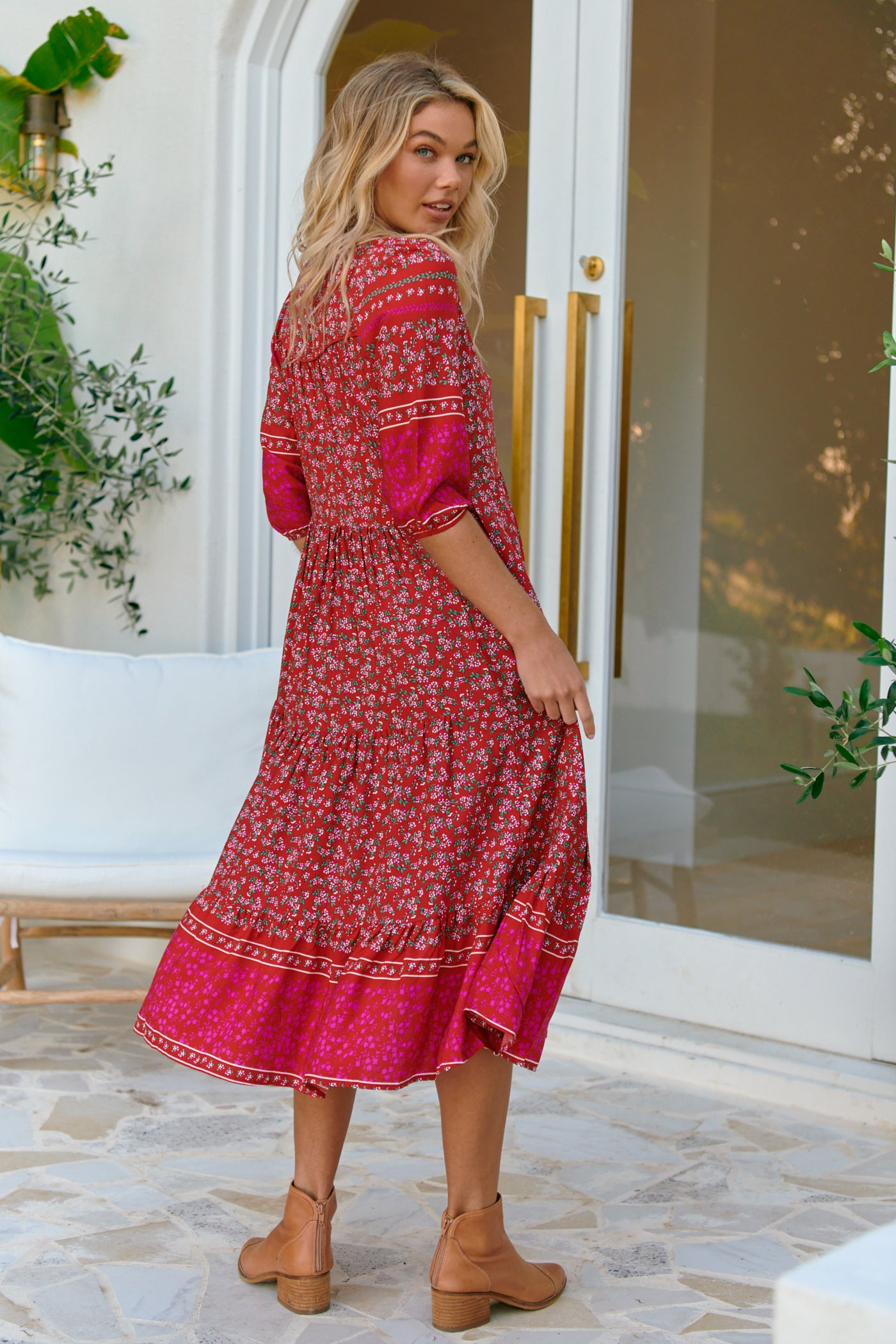 Hibiscus Print Eve Dress