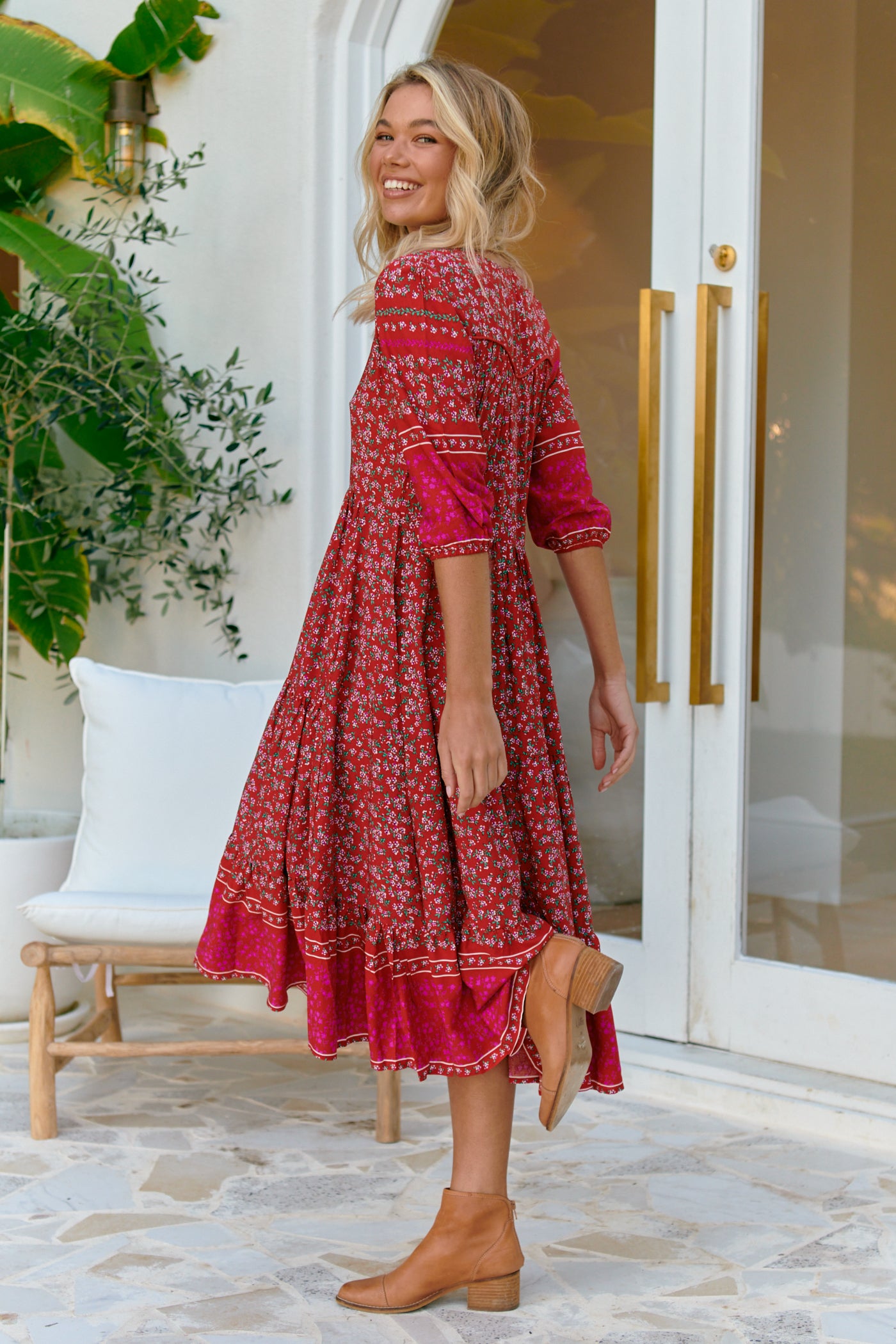 Hibiscus Print Eve Dress
