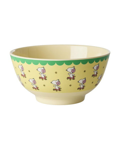 Melamine Bowl with Yellow Snoppy Print