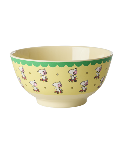 Melamine Bowl with Yellow Snoppy Print