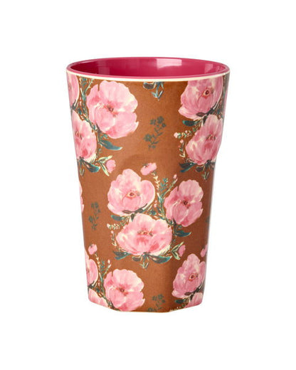Melamine Cup with Floral Fiesta Rose Print