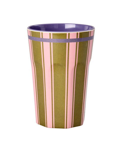 Melamine Cup with Stripe Delight Print