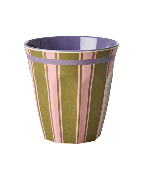 Melamine Cup with Stripe Delight Print