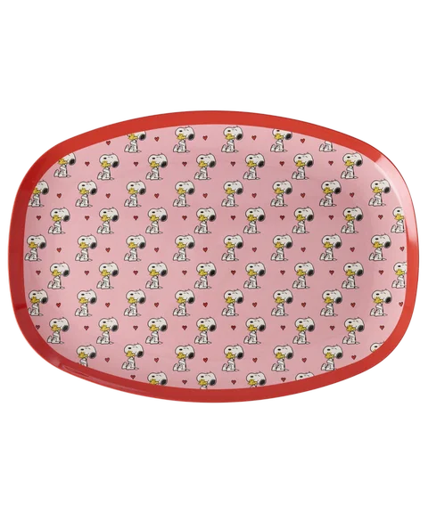 Melamine bord Pink  Snoopy print