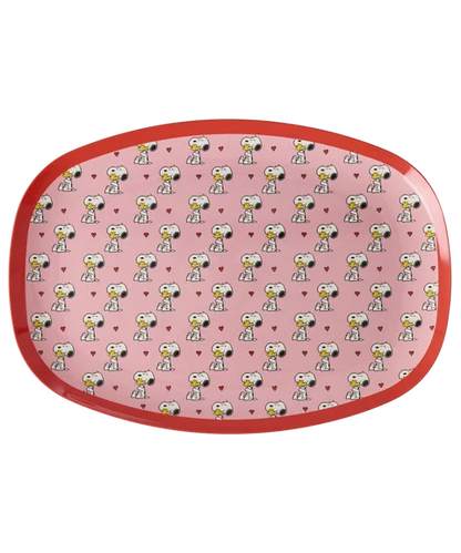 Melamine bord Pink  Snoopy print