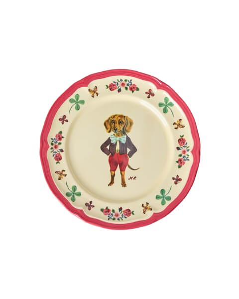 Vintage Side Plate - Red - Nathalie Lété