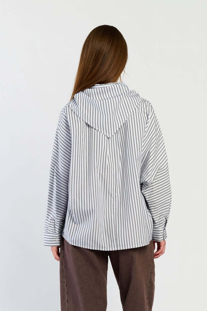 Mara Blouse Blue Stripe