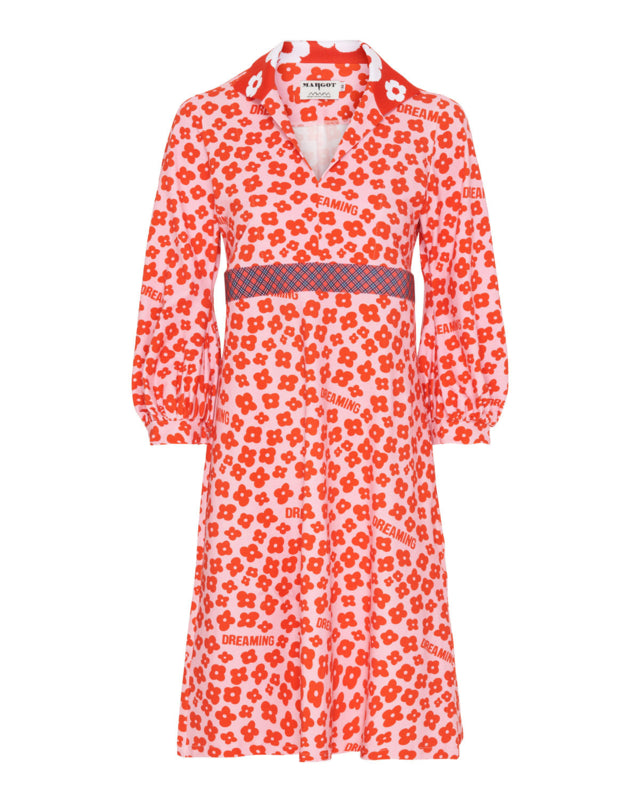 OUTLET item! Margot jurk rood.