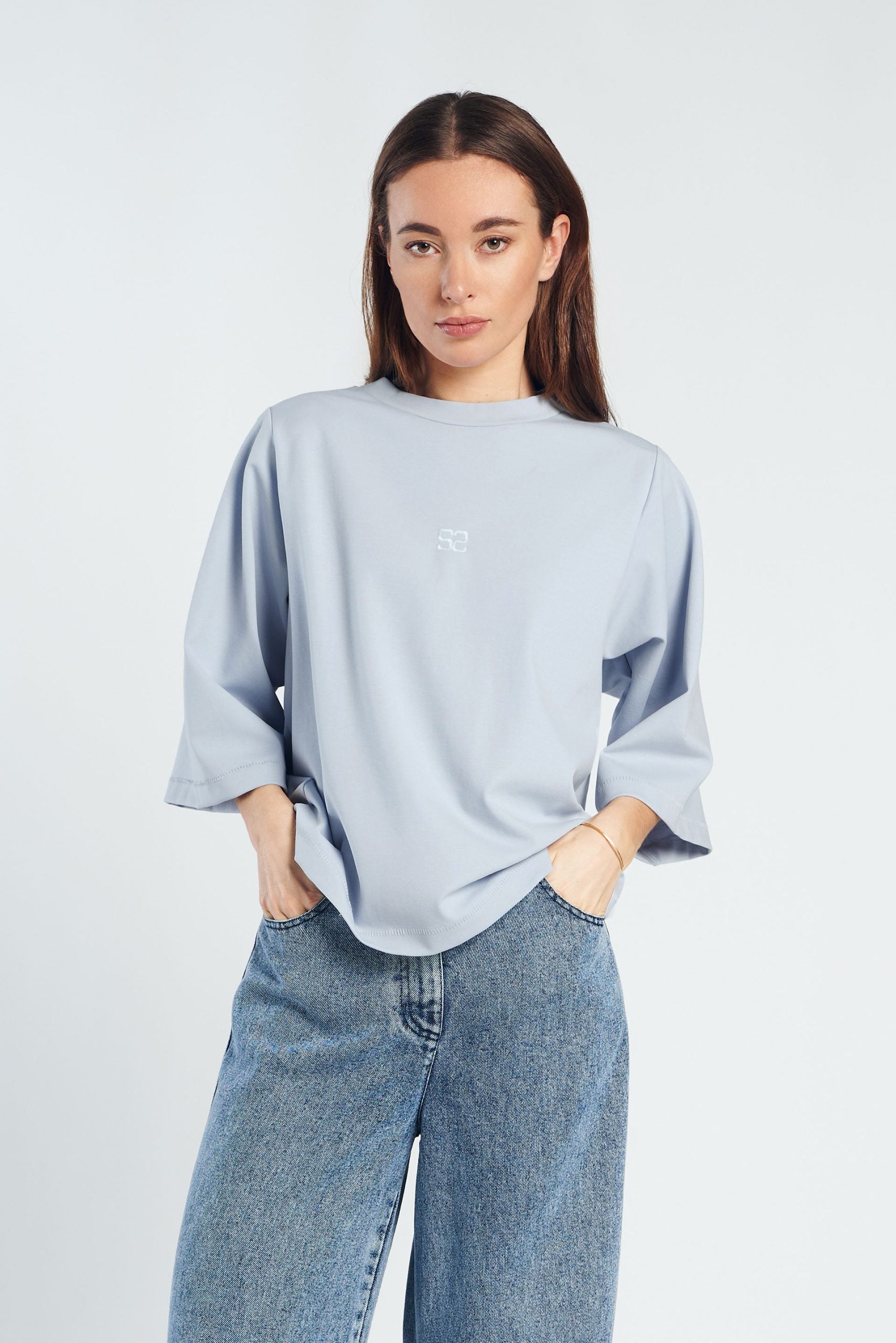 Oversized Tee-Light Blue