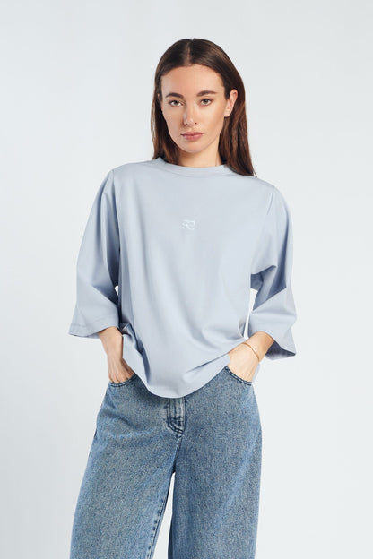 Oversized Tee-Light Blue