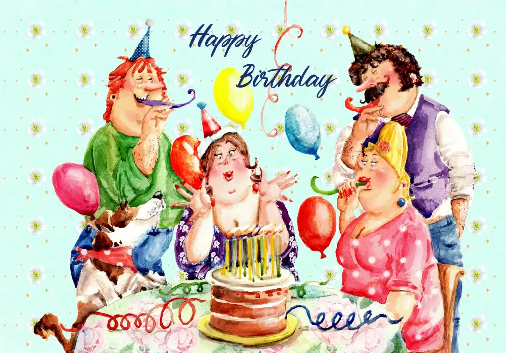 Postkaart Happy Birthday