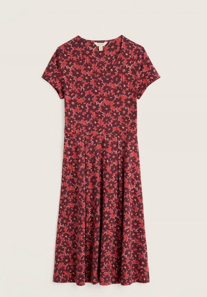 Pier View Dress-Inked Cosmos Masala