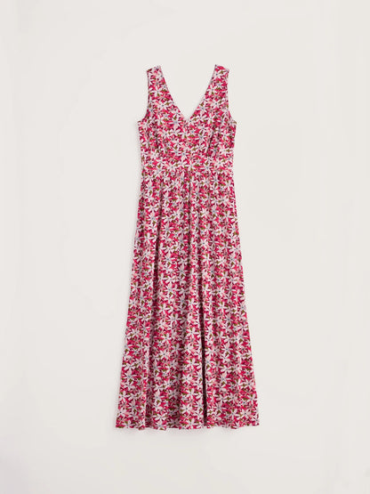 Polmanter Dress Regular Tropic Flower Dark Freesia