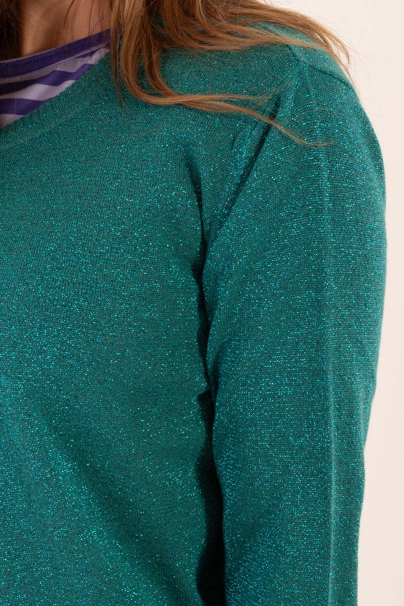 Danesaga Glitter Cardigan Dark Slate