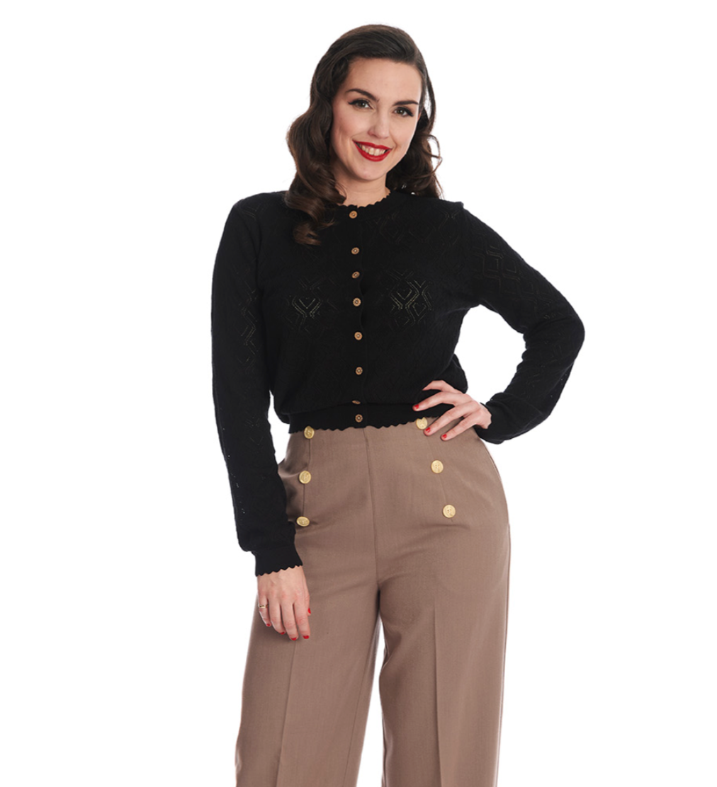 Cardigan Heart Zwart