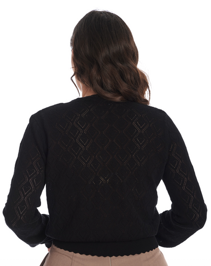 Cardigan Heart Zwart