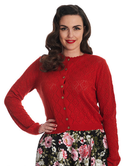 Cardigan Heart  Roest