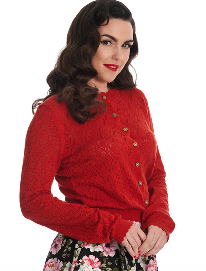 Cardigan Heart  Roest