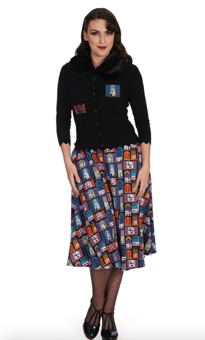 WINDOW CAT SWING SKIRT - SoMuch Fashion