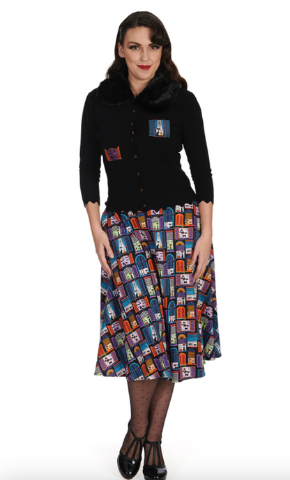 WINDOW CAT SWING SKIRT - SoMuch Fashion