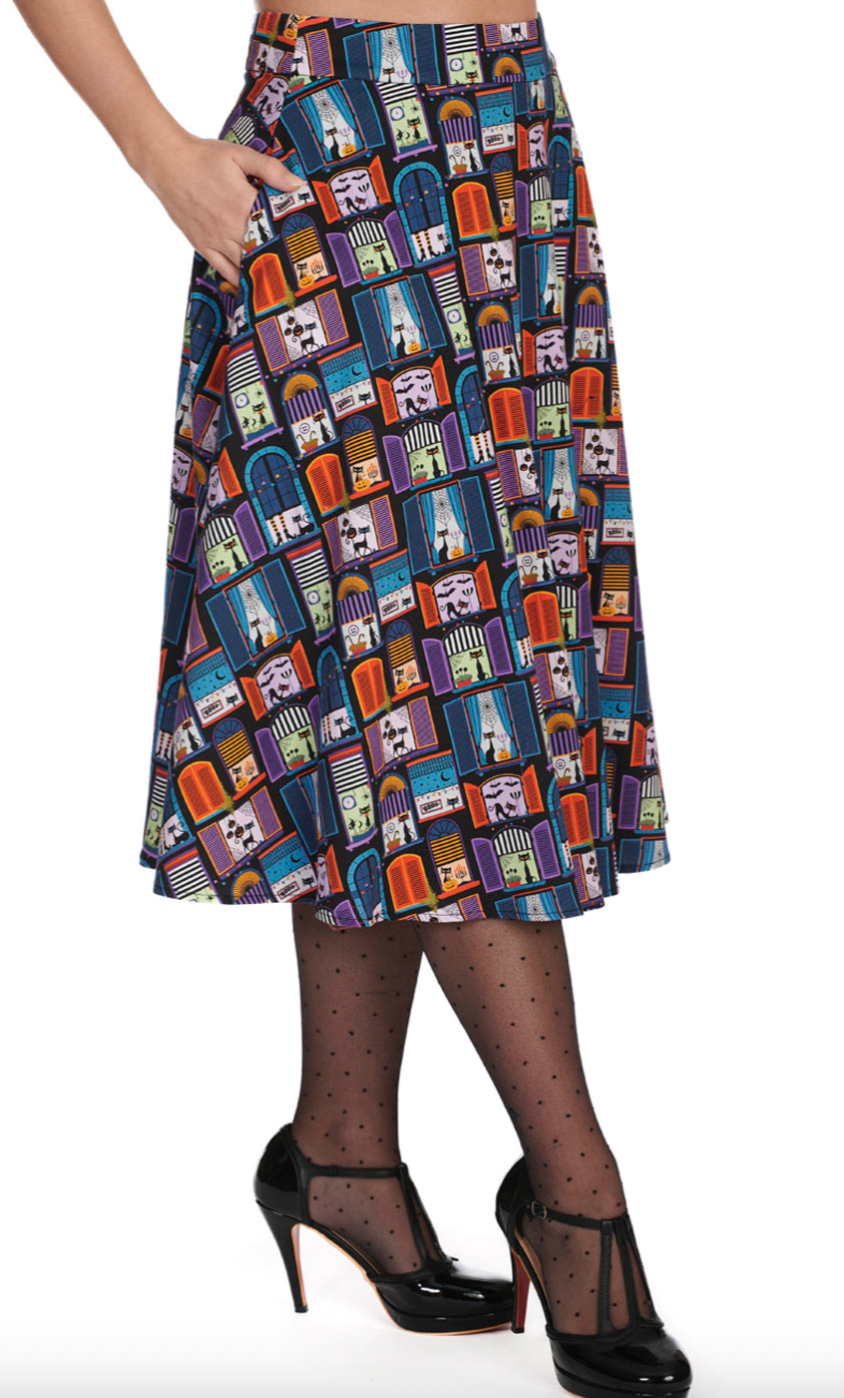 WINDOW CAT SWING SKIRT - SoMuch Fashion