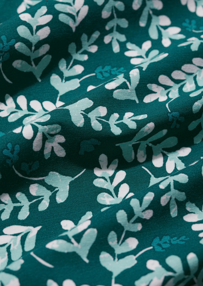 Veronica Dress-Indigo Leaf Dark Wreckage