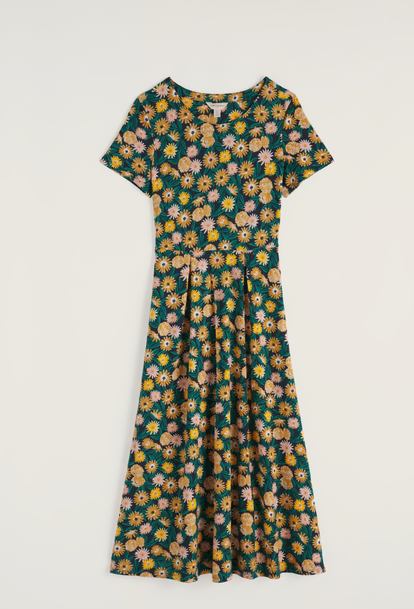 Veronica Dress-Marigold Meadow Inkwell