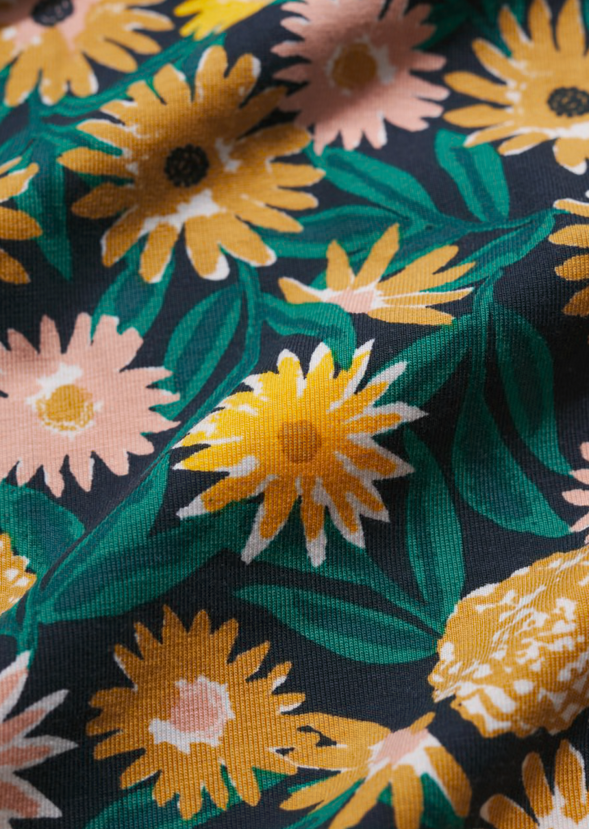 Veronica Dress-Marigold Meadow Inkwell