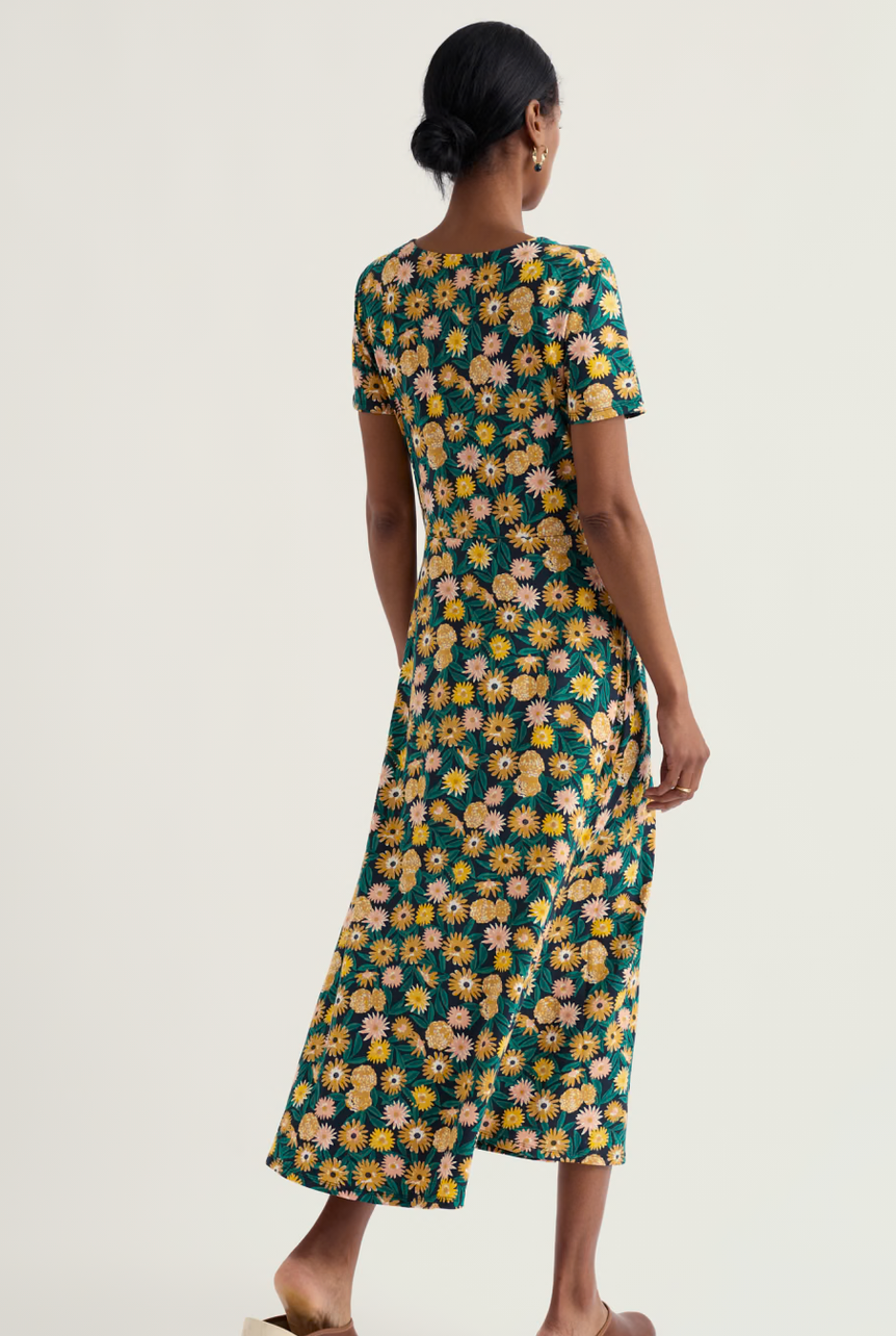 Veronica Dress-Marigold Meadow Inkwell