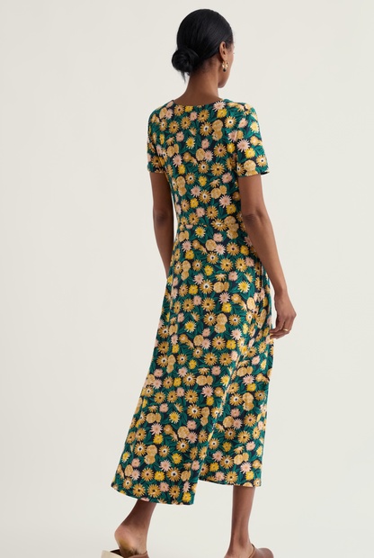 Veronica Dress-Marigold Meadow Inkwell