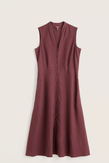 Sleeveless Carved Wood Dress