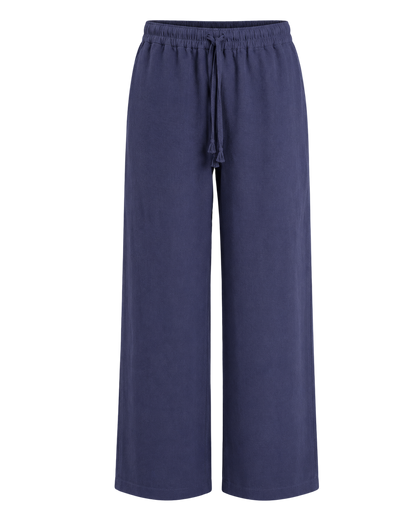 Linnen Broek Navy