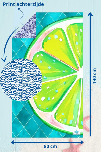 Travel Beach Towel Lime XS