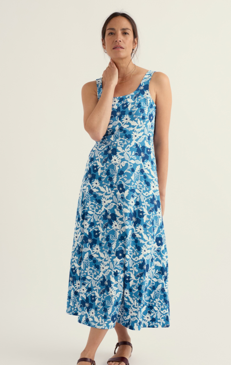 Sun Gleam Dress-Winding Meadow Sailboats